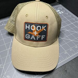 Hook + Gaff  Duck Patch Truckers Hat Beige Tan